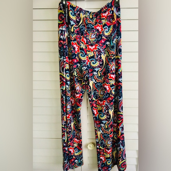 Travel Elements Woman's Size Large Wide Leg Pull On Wrinkle Free Pants NWT - Picture 1 of 3